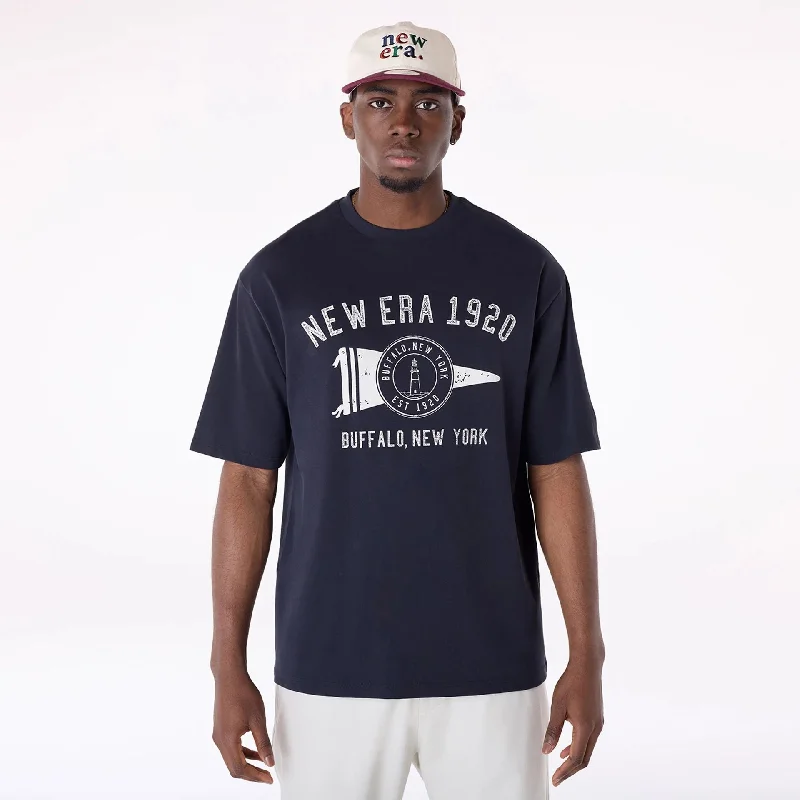 New Era Graphic Navy Oversized T-Shirt