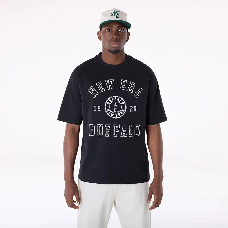 New Era Graphic Black Oversized T-Shirt