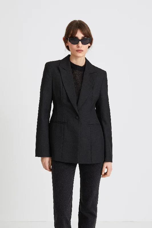 BOVINO BLAZER - BLACK