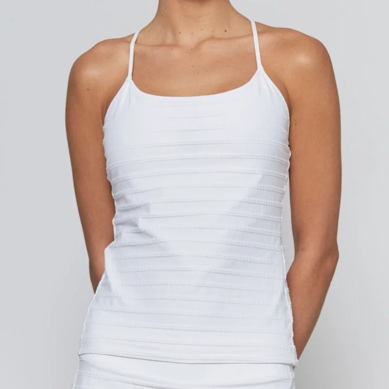 L'Etoile Fitted  Tank - White Scandinavian