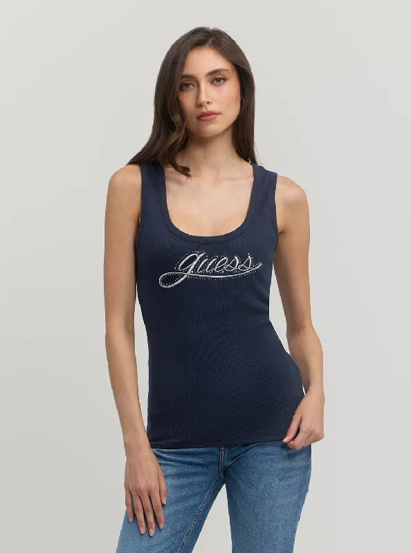 Eco Blue Logo Tank Top