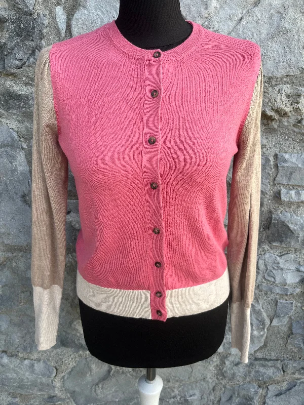 Pink&beige cardigan uk 6-8