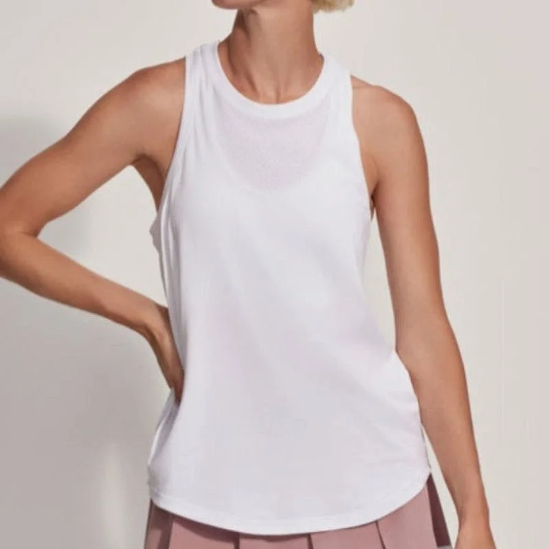 Varley Dacey Longline Tank - White