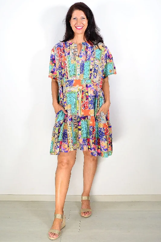 Venice Print Ladies Tunic Dress