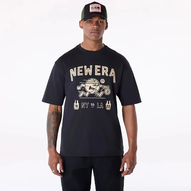 New Era Basketball Graphic Black T-Shirt