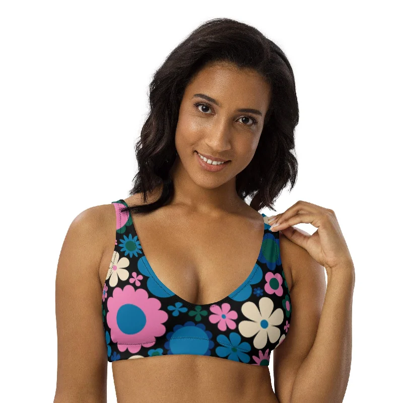 Bikini top (recycled) - BLOOMPOP blue pink