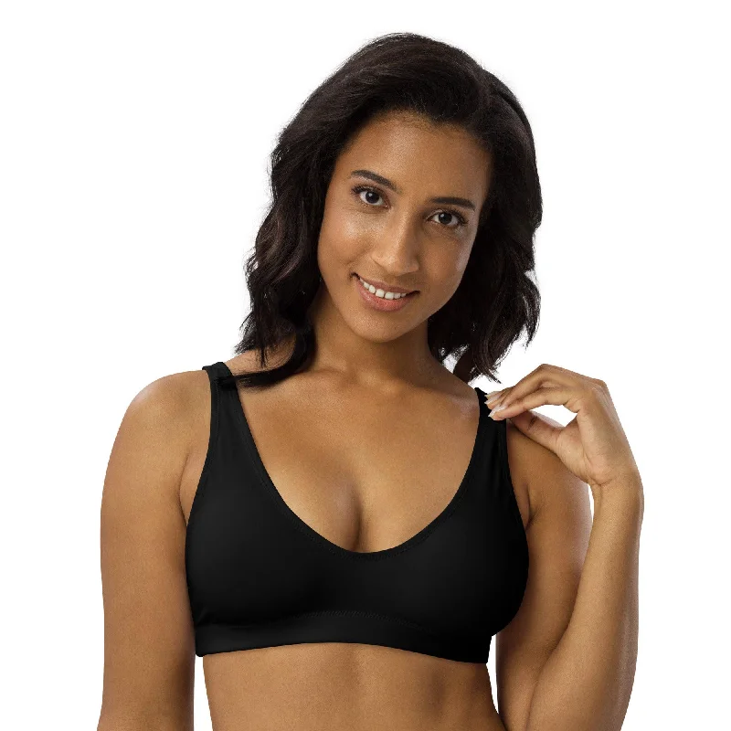 Bikini top (recycled) - BLACK