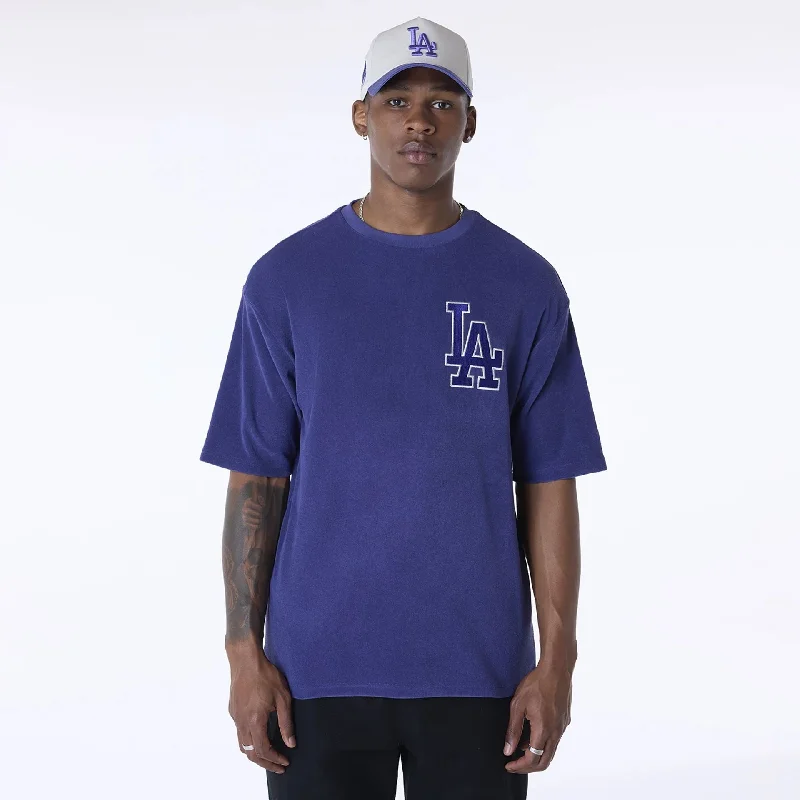 LA Dodgers MLB Towelling Dark Blue Oversized T-Shirt