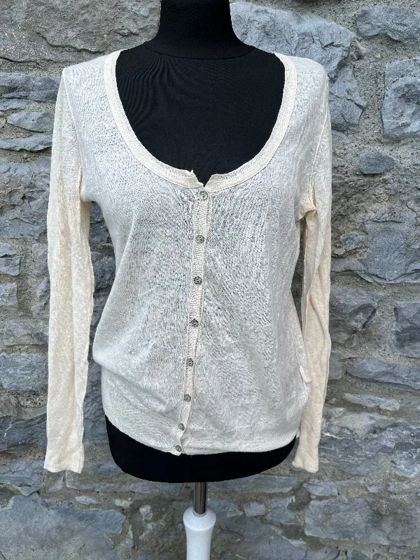 Sheer beige cardigan uk 12