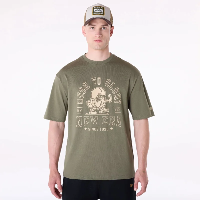 New Era Football Graphic Green T-Shirt