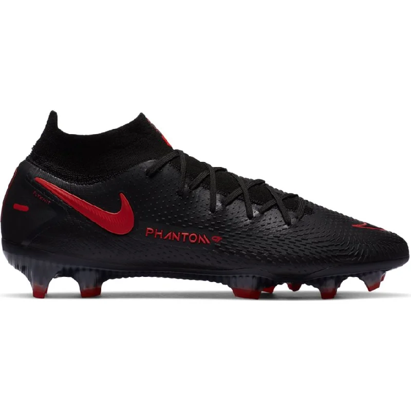 Nike Phantom GT Elite Dynamic Fit FG-BLACK/CHILE RED-DK SMOKE GREY