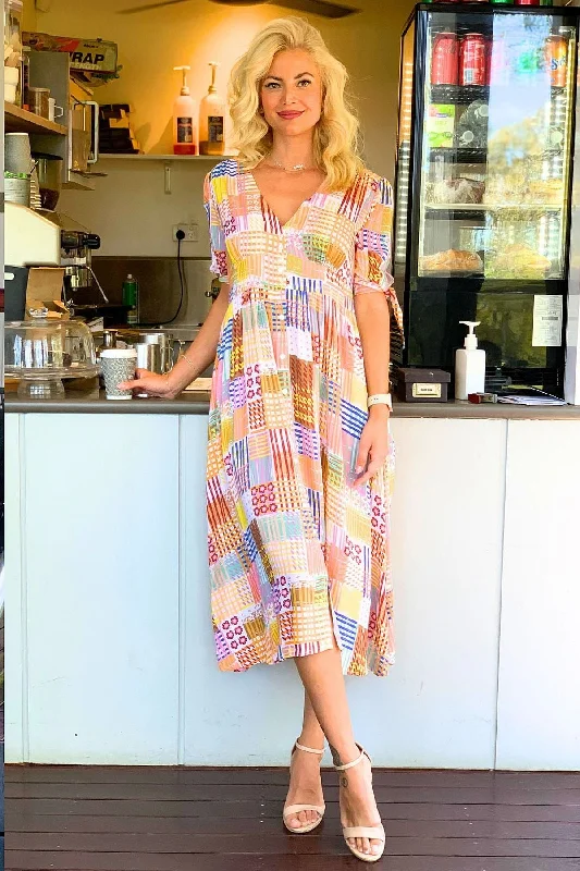 Summer Fun Yellow Midi Dress