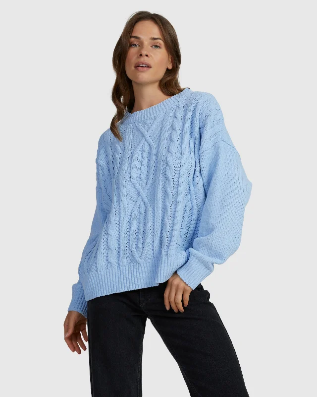 Womens Missing The Waves Long Sleeve Jumper