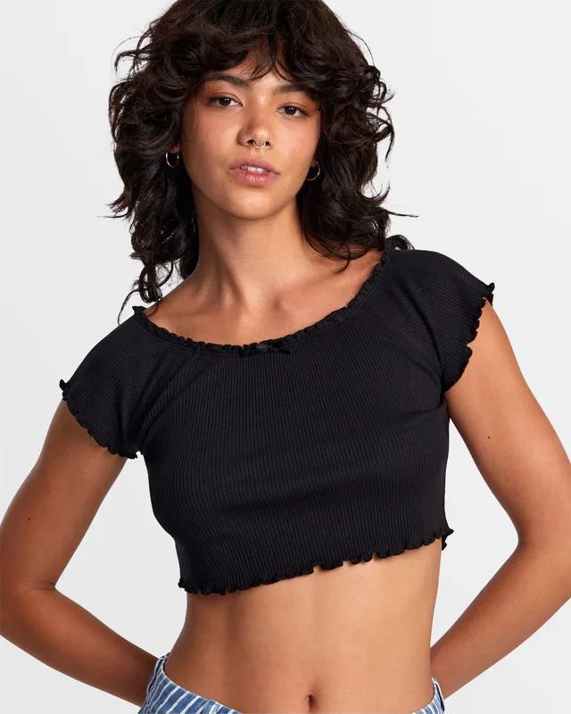 Delilah Off-Shoulder Crop Top