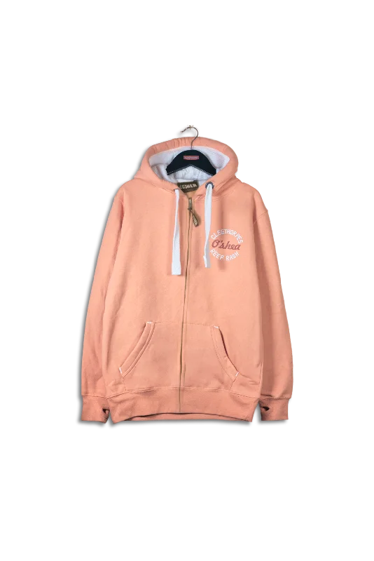 Cleethorpes Peach Zip Hoody - Beach Lover