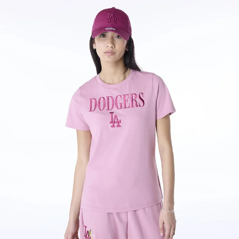 LA Dodgers Womens MLB Dark Pink T-Shirt