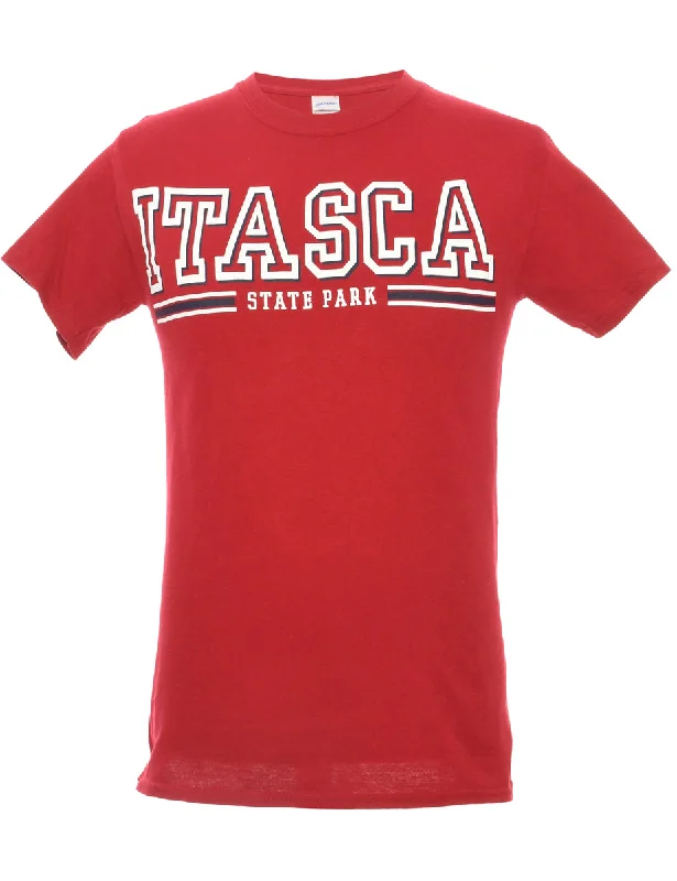 Itasca State Park Gildan Red Printed T-shirt - S