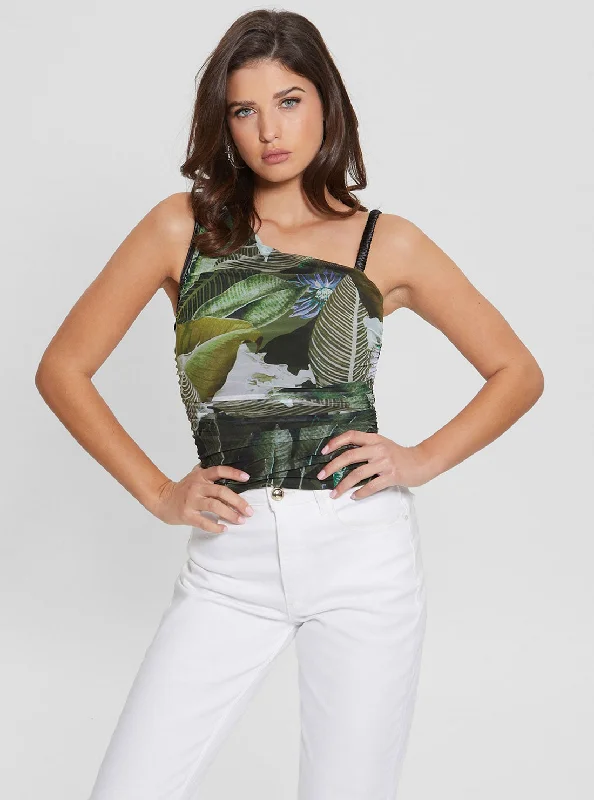 Eco Moonlit Tropic Garden Dinah Top