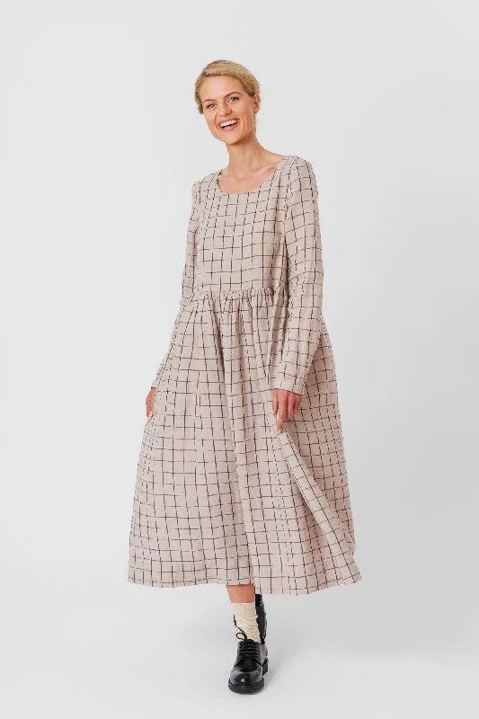 Smock Dress, Long Sleeve