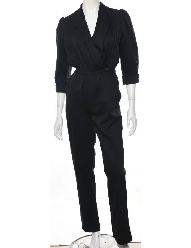 Black Classic Jumpsuit - M