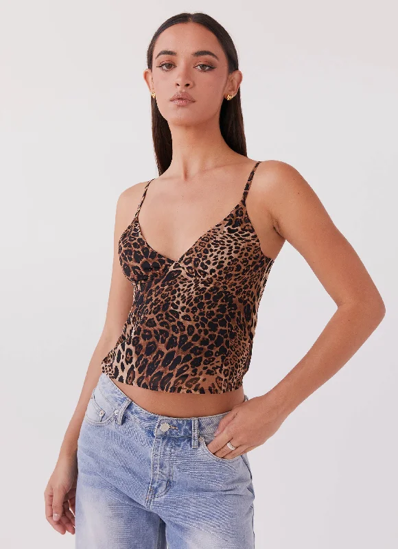 Amani Cami Top - Leopard