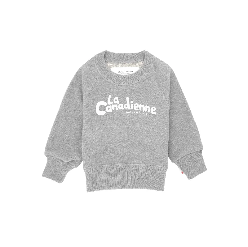 La Canadienne Kids French Terry Sweatshirt Heather Grey