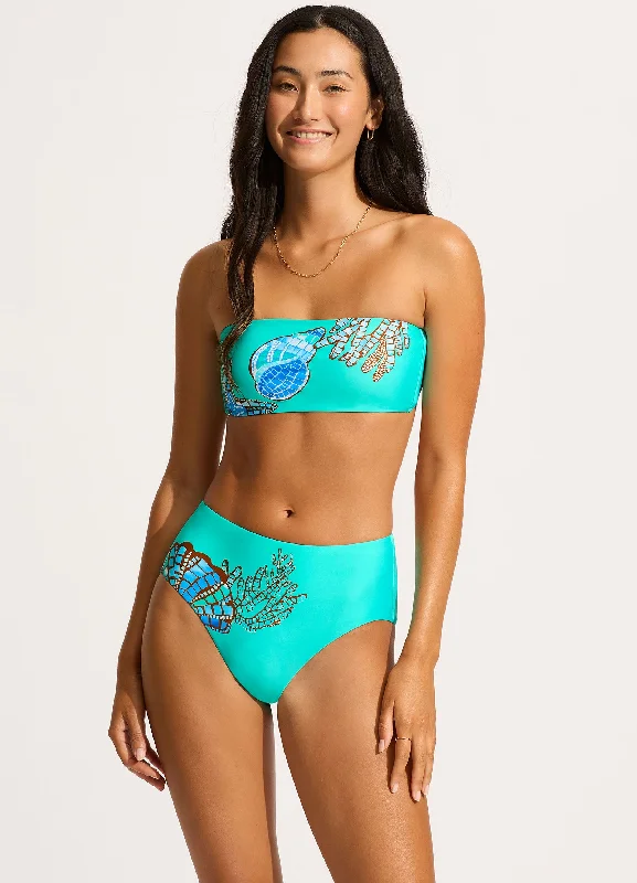 La Mer Bandeau Bikini Top - Aquatic Blue