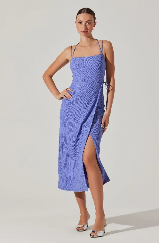 Brinda Wrap Midi Dress