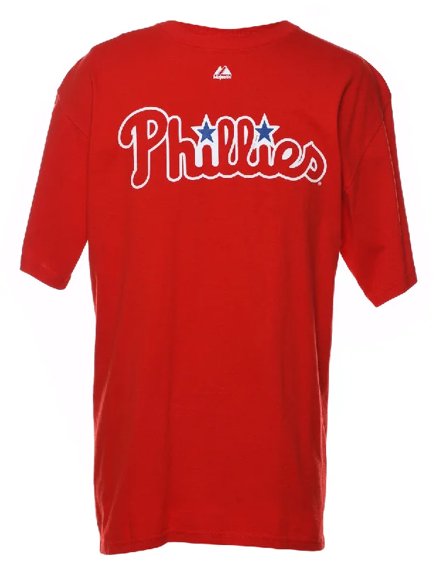 Phillies Howard Red & Blue Printed T-shirt - L