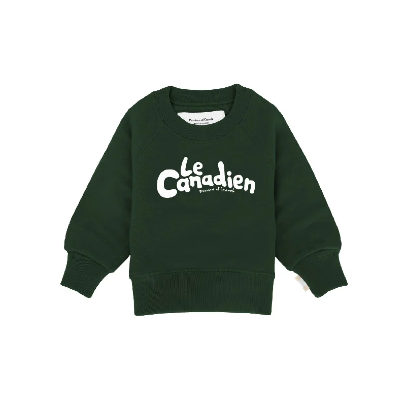 Le Canadien Kids French Terry Sweatshirt Forest