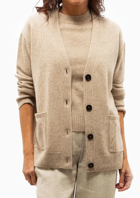 Jackson Cardigan | Brown Cashmere