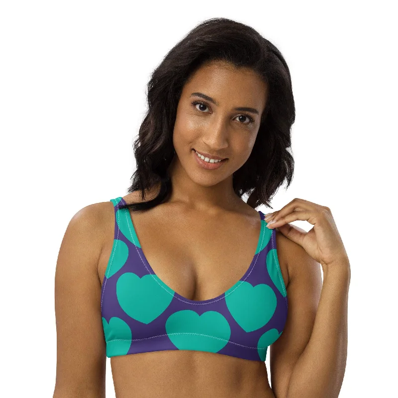 Bikini top (recycled) - ELLIE LOVE mint purple